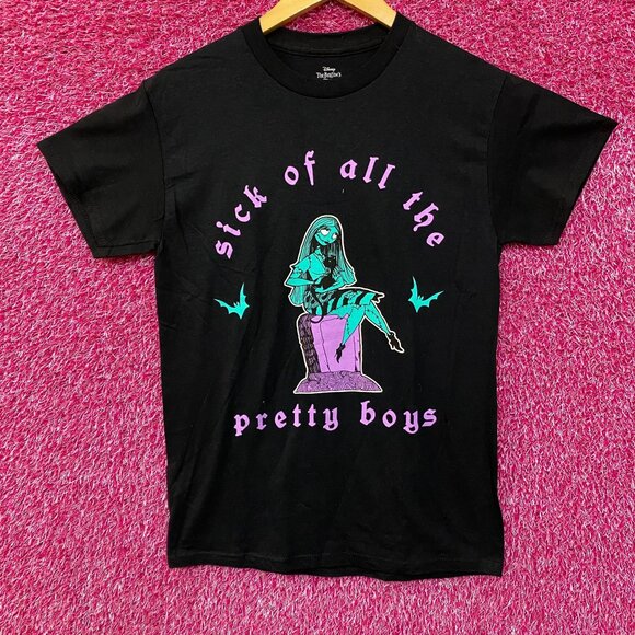 The Nightmare Before Christmas Sally Sick of Pretty Boys T-Shirt Small - Picture 1 of 4